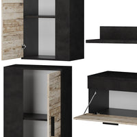 Vicco Parete attrezzata soggiorno Beige Set di 4