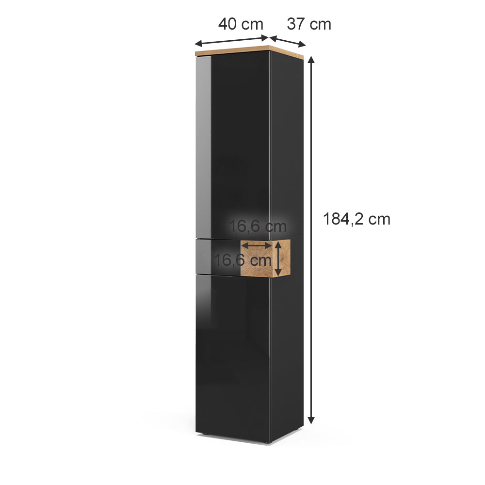 Vicco Mobile bagno alto Antracite 40 x 184.2 cm