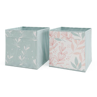 Vicco Scatola pieghevole Turchese 30 x 30 cm Set di 2