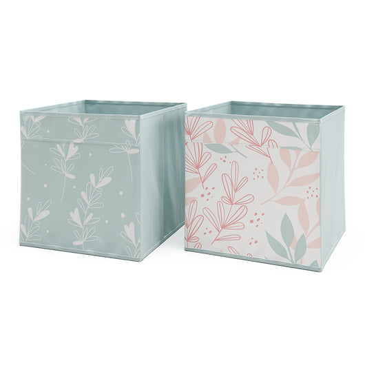 Vicco Scatola pieghevole Turchese 30 x 30 cm Set di 2