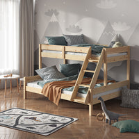 Vitalispa Letto a castello Legno naturale 140x200 / 90x200 cm
