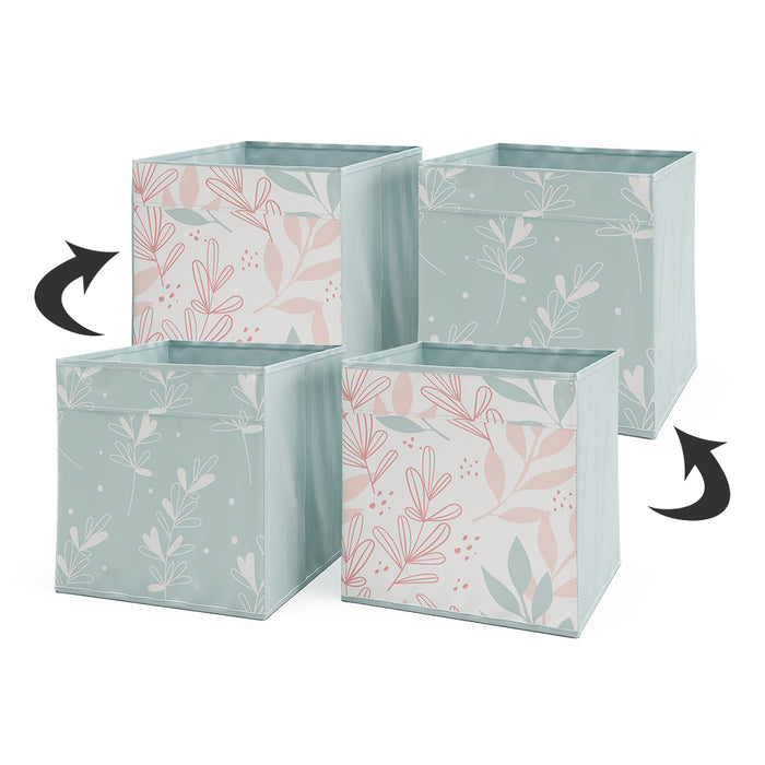 Vicco Scatola pieghevole Turchese 30 x 30 cm Set di 2