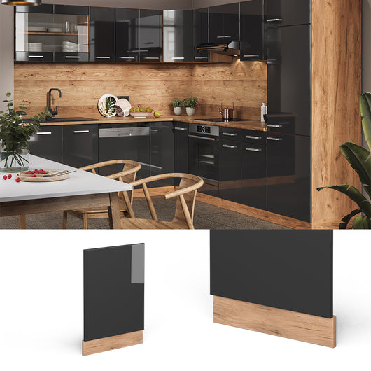 Vicco Pannello frontale Antracite lucido 45 cm senza piano di lavoro