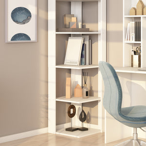 Vicco Scaffale angolare Bianco 45 x 180 cm