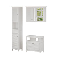 Vicco Set di mobili da bagno Bianco 3 pezzi, opzione 2