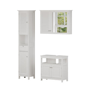 Vicco Set di mobili da bagno Bianco 3 pezzi, opzione 2