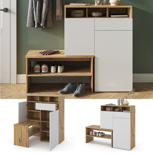 Vicco Mobile porta scarpe Marrone 124.5 x 102 cm