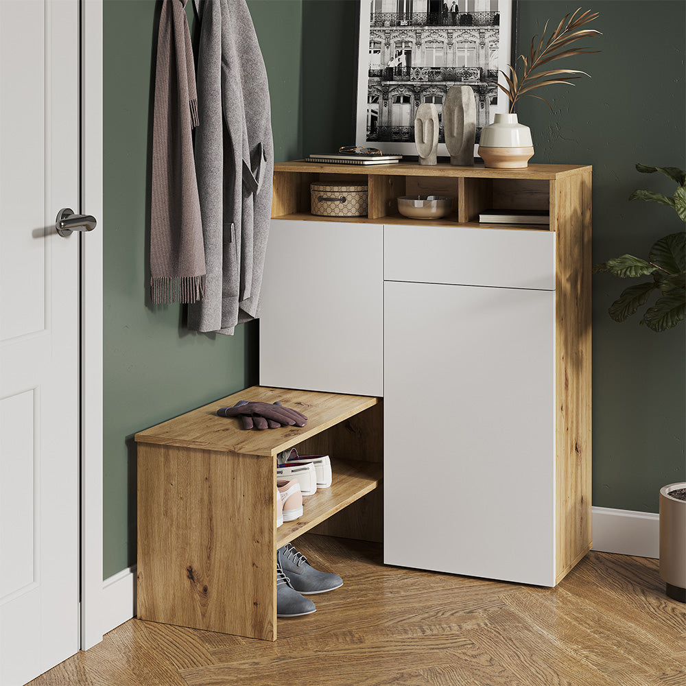 Vicco Mobile porta scarpe Marrone 124.5 x 102 cm