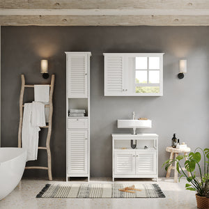 Vicco Set di mobili da bagno Bianco 3 pezzi, opzione 2