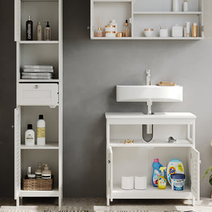 Vicco Set di mobili da bagno Bianco 3 pezzi, opzione 2