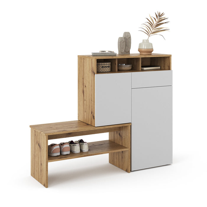 Vicco Mobile porta scarpe Marrone 124.5 x 102 cm