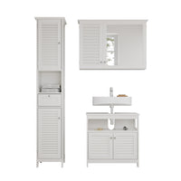 Vicco Set di mobili da bagno Bianco 3 pezzi, opzione 2