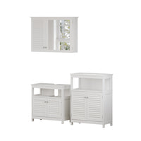 Vicco Set di mobili da bagno Bianco 3 pezzi, opzione 3