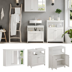 Vicco Set di mobili da bagno Bianco 3 pezzi, opzione 3