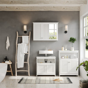 Vicco Set di mobili da bagno Bianco 3 pezzi, opzione 3