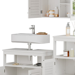 Vicco Set di mobili da bagno Bianco 3 pezzi, opzione 3