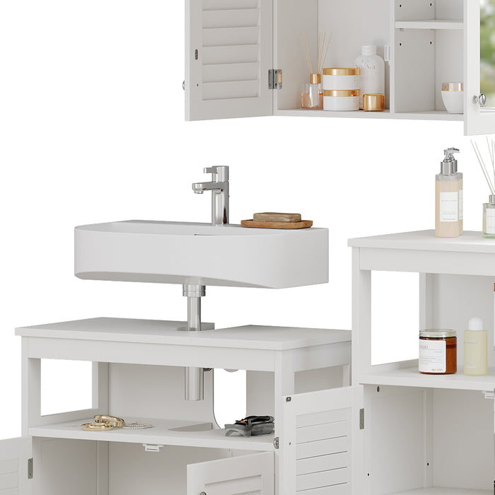 Vicco Set di mobili da bagno Bianco 3 pezzi, opzione 3