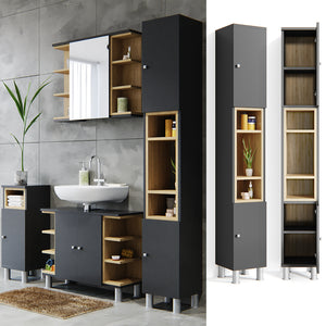 Vicco Mobile bagno alto Antracite 30 x 190 cm