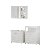 Vicco Set di mobili da bagno Bianco 3 parti, opzione 6