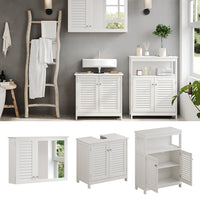 Vicco Set di mobili da bagno Bianco 3 parti, opzione 6