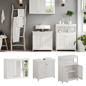 Vicco Set di mobili da bagno Bianco 3 parti, opzione 6