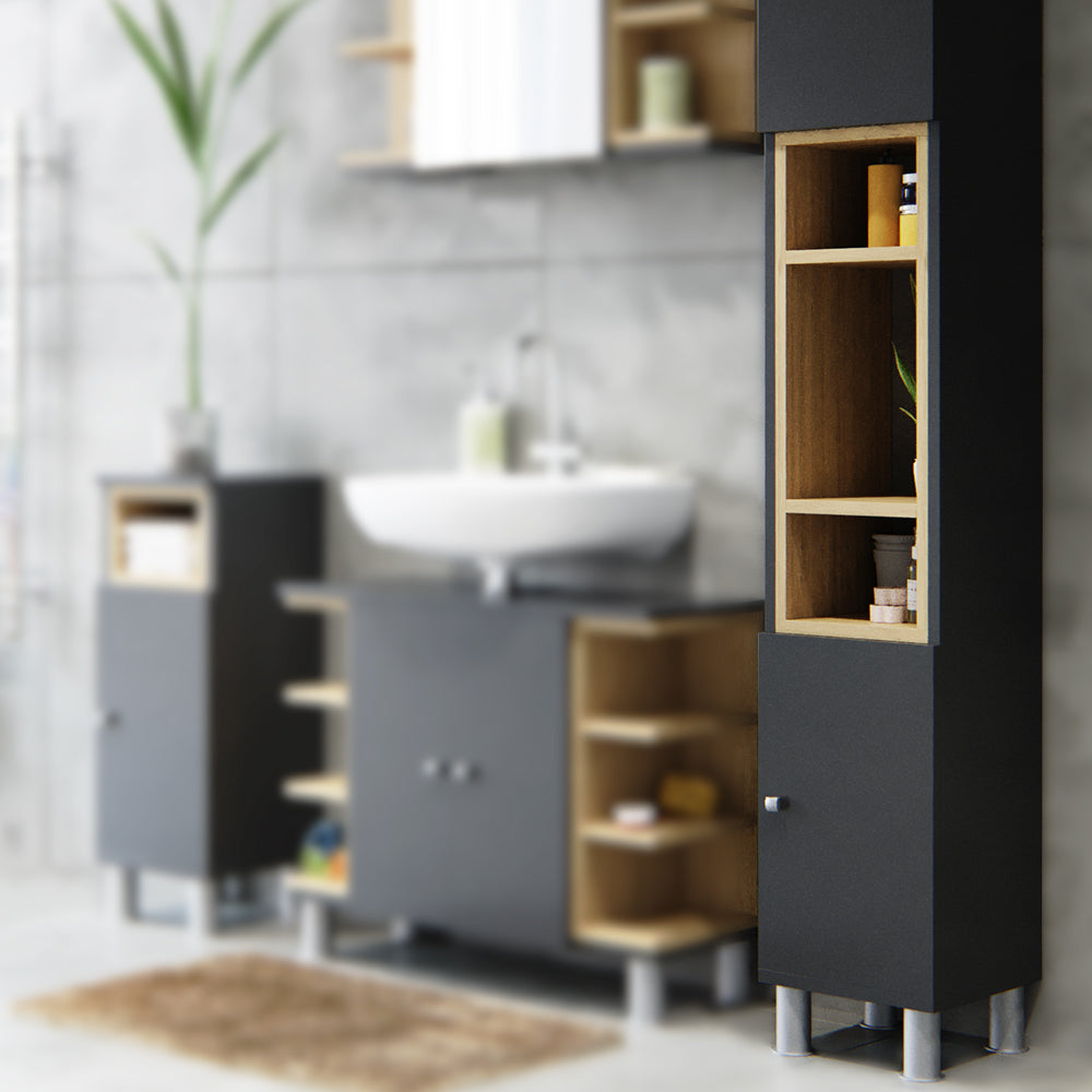 Vicco Mobile bagno alto Antracite 30 x 190 cm
