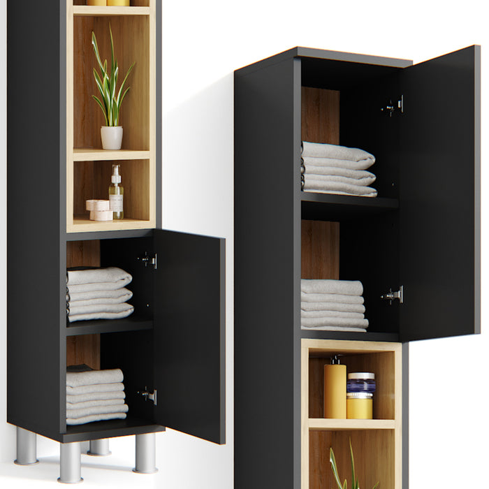 Vicco Mobile bagno alto Antracite 30 x 190 cm