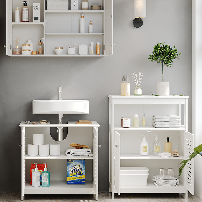 Vicco Set di mobili da bagno Bianco 3 parti, opzione 6