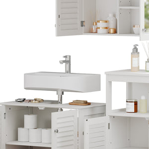 Vicco Set di mobili da bagno Bianco 3 parti, opzione 6