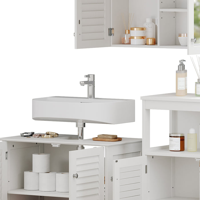 Vicco Set di mobili da bagno Bianco 3 parti, opzione 6