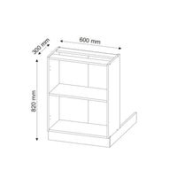 Vicco Isola cucina Quercia dorata 60 cm senza piano di lavoro