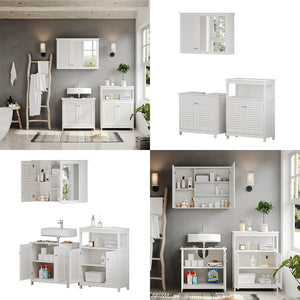 Vicco Set di mobili da bagno Bianco 3 parti, opzione 6