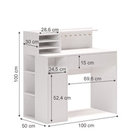 Vicco  Scrivania  Bianco  100 x 50 cm