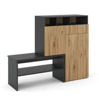 Vicco Mobile porta scarpe Grigio 124.5 x 102 cm