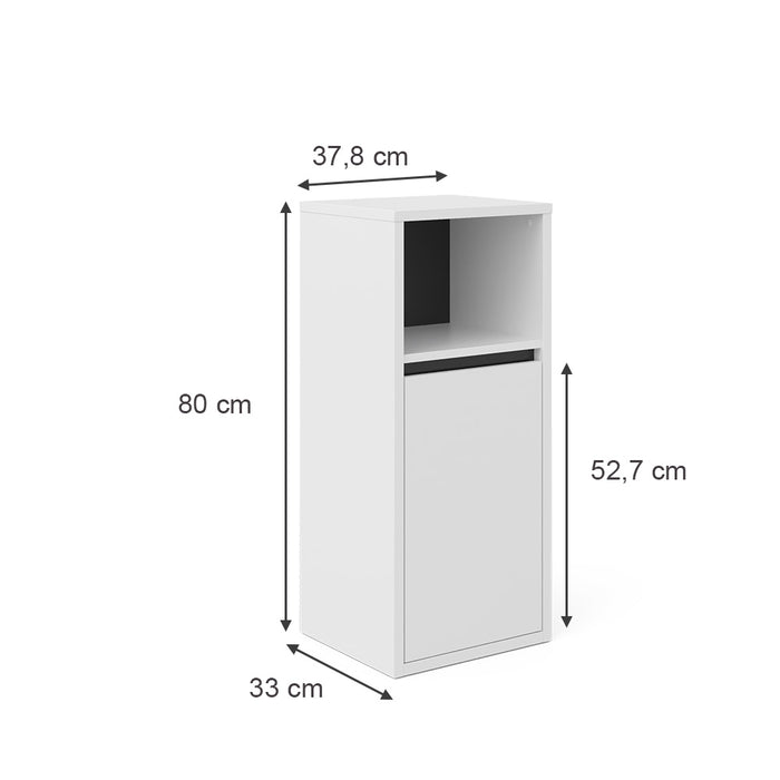 Vicco Mobiletto bagno Bianco 33 x 80 cm