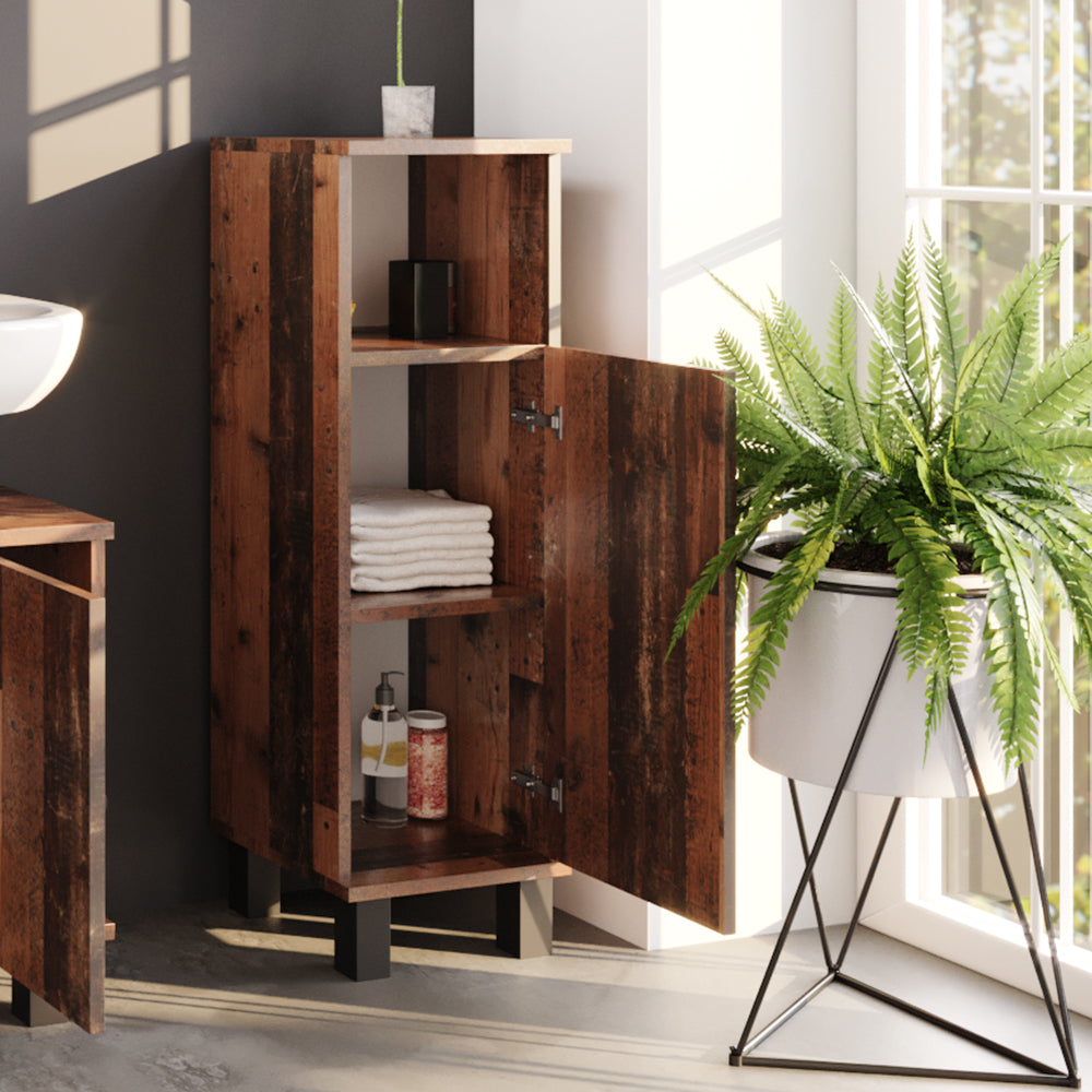 Vicco Mobiletto bagno Rovere rustico 30 x 95 cm