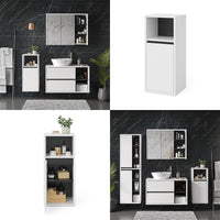 Vicco Mobiletto bagno Bianco 33 x 80 cm