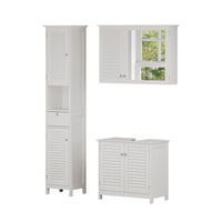 Vicco Set di mobili da bagno Bianco 3 pezzi, opzione 5