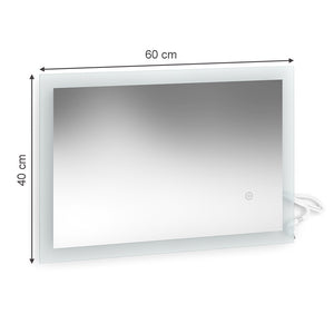 Vicco Specchio bagno Bianco 60 x 40 cm