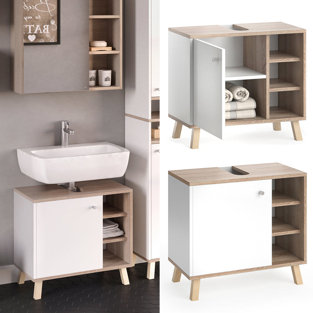 Vicco Mobile sottolavabo per bagno Bianco 60 x 54 cm