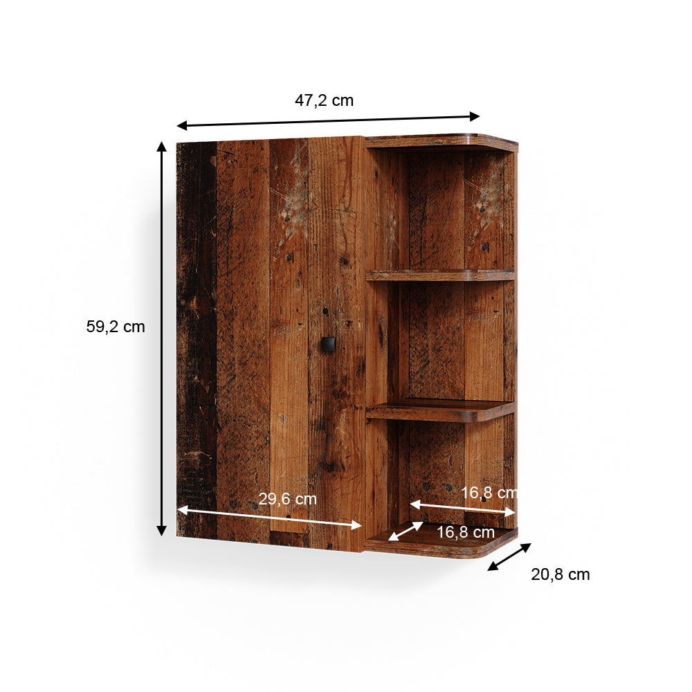 Vicco Mobile bagno Rovere rustico 47.2 x 59.2 cm