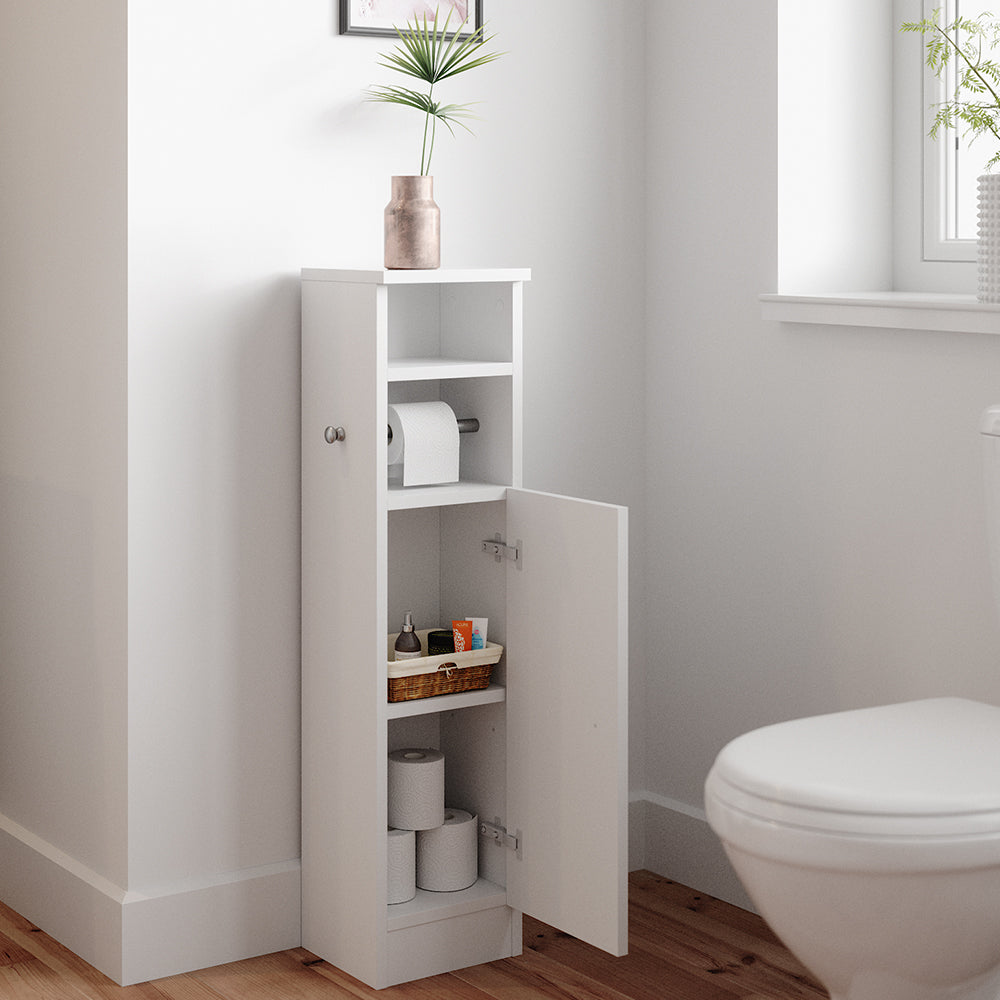 Vicco Mobiletto bagno Bianco 23 x 90 cm