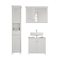 Vicco Set di mobili da bagno Bianco 3 pezzi, opzione 5