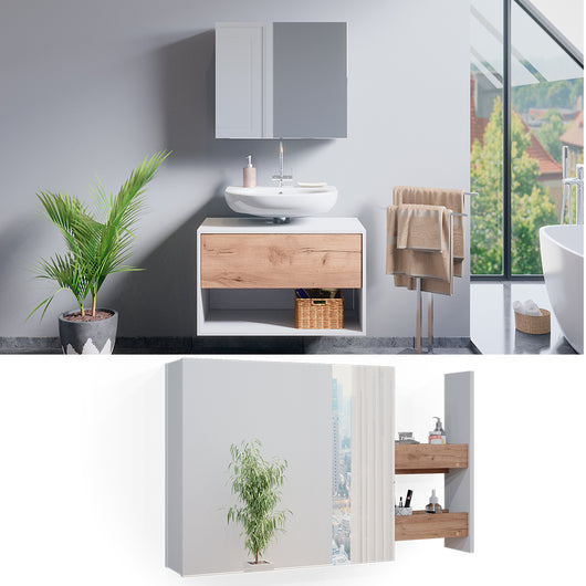 Vicco Specchio contenitore bagno Bianco 67 x 59.2 cm