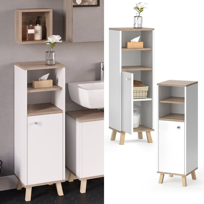 Vicco Mobiletto bagno Bianco 30 x 95 cm