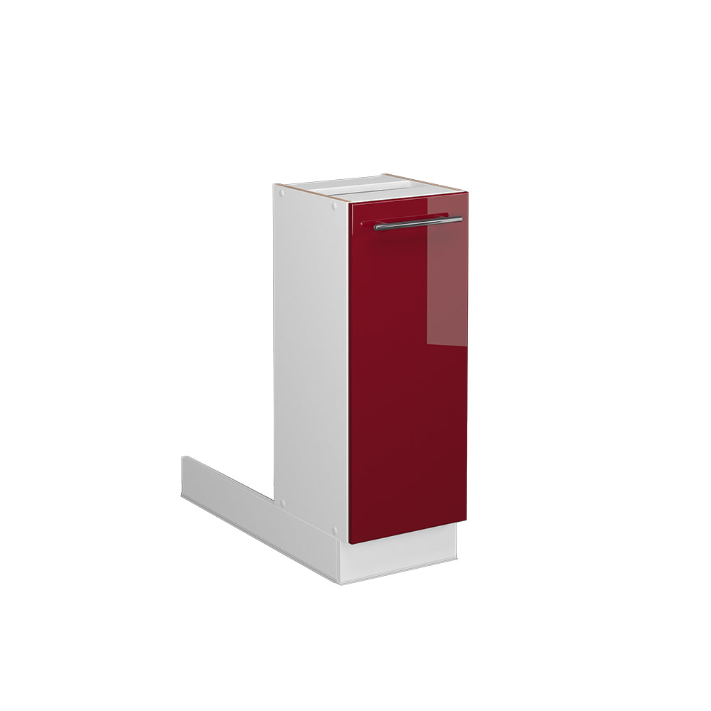 Vicco Isola cucina Rosso bordeaux lucido 30 cm senza piano di lavoro