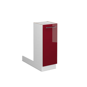 Vicco Isola cucina Rosso bordeaux lucido 30 cm senza piano di lavoro