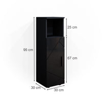 Vicco Mobiletto bagno Antracite lucido 30 x 95 cm