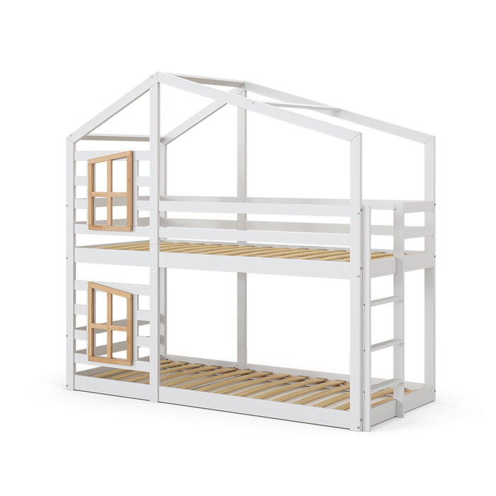 Vitalispa Letto a castello Bianco 90x200 cm