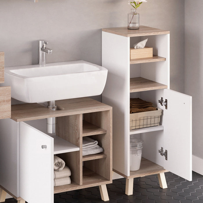 Vicco Mobiletto bagno Bianco 30 x 95 cm